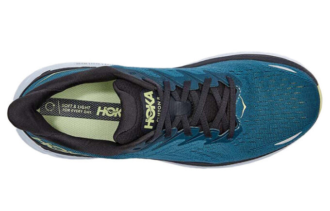 Clifton 8 2E Wide 'Blue Coral Butterfly’