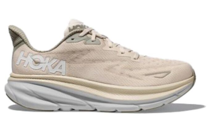 Clifton 9 2E Wide 'Oat Milk’