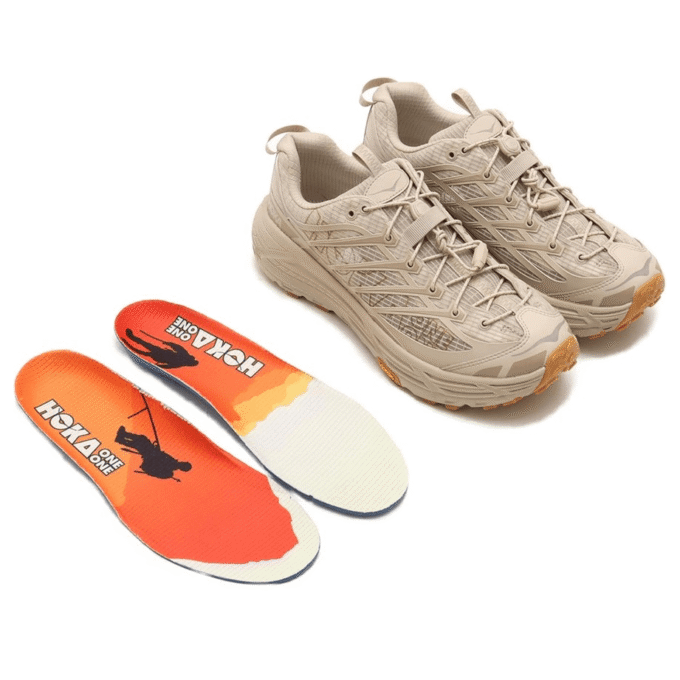 HOKA x atmos Mafate Three 2 Grid JP 'Linen’