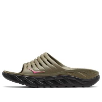 HOKA x Bodega Ora Recovery Slide 'Martini Olive Jet Black’