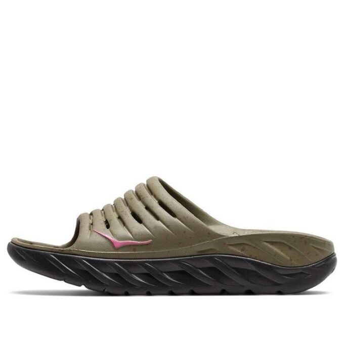 HOKA x Bodega Ora Recovery Slide 'Martini Olive Jet Black’