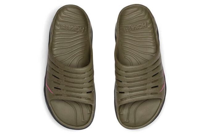 HOKA x Bodega Ora Recovery Slide 'Martini Olive Jet Black’