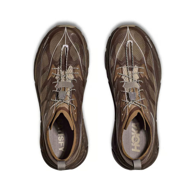 HOKA x Satisfy Mafate Speed  4 Lite 'Rubber’