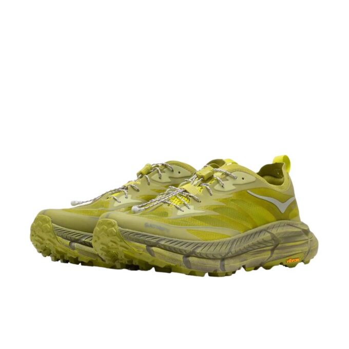 HOKA x Satisfy Mafate Speed  4 Lite 'Sulfur’