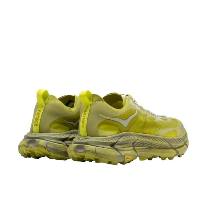 HOKA x Satisfy Mafate Speed  4 Lite 'Sulfur’