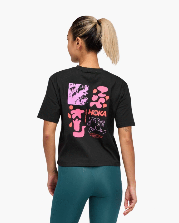 Koszulka z krótkim rękawem Hoka Collage
