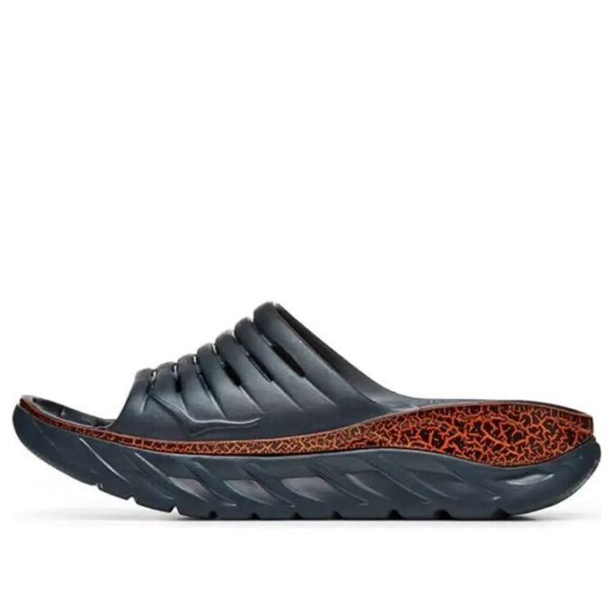 Ora Recovery Slide 'Blue Graphite Persimmon Orange’