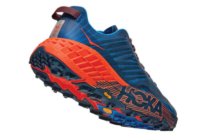 Speedgoat 4 'Majolica Blue Mandarin Red’