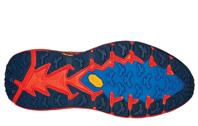 Speedgoat 4 'Majolica Blue Mandarin Red’