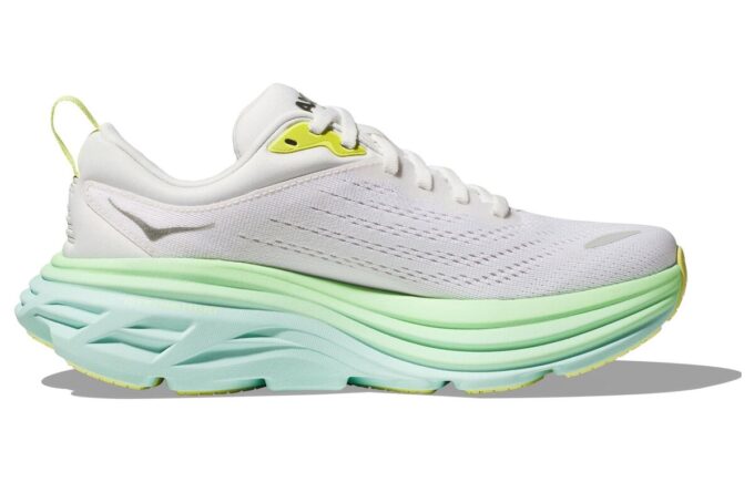 (WMNS) Bondi 8 D Wide 'Champagne White Sea Blue’