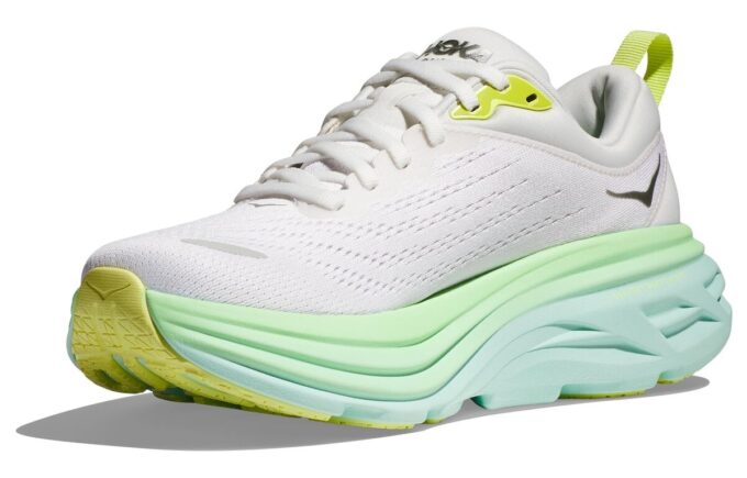 (WMNS) Bondi 8 D Wide 'Champagne White Sea Blue’