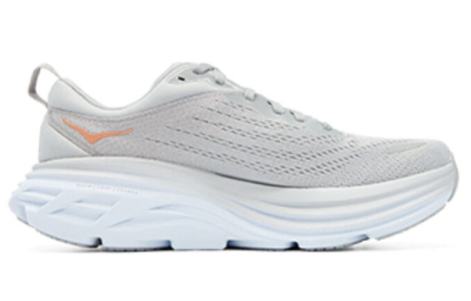 (WMNS) Bondi 8 Wide D 'Light Grey Orange’